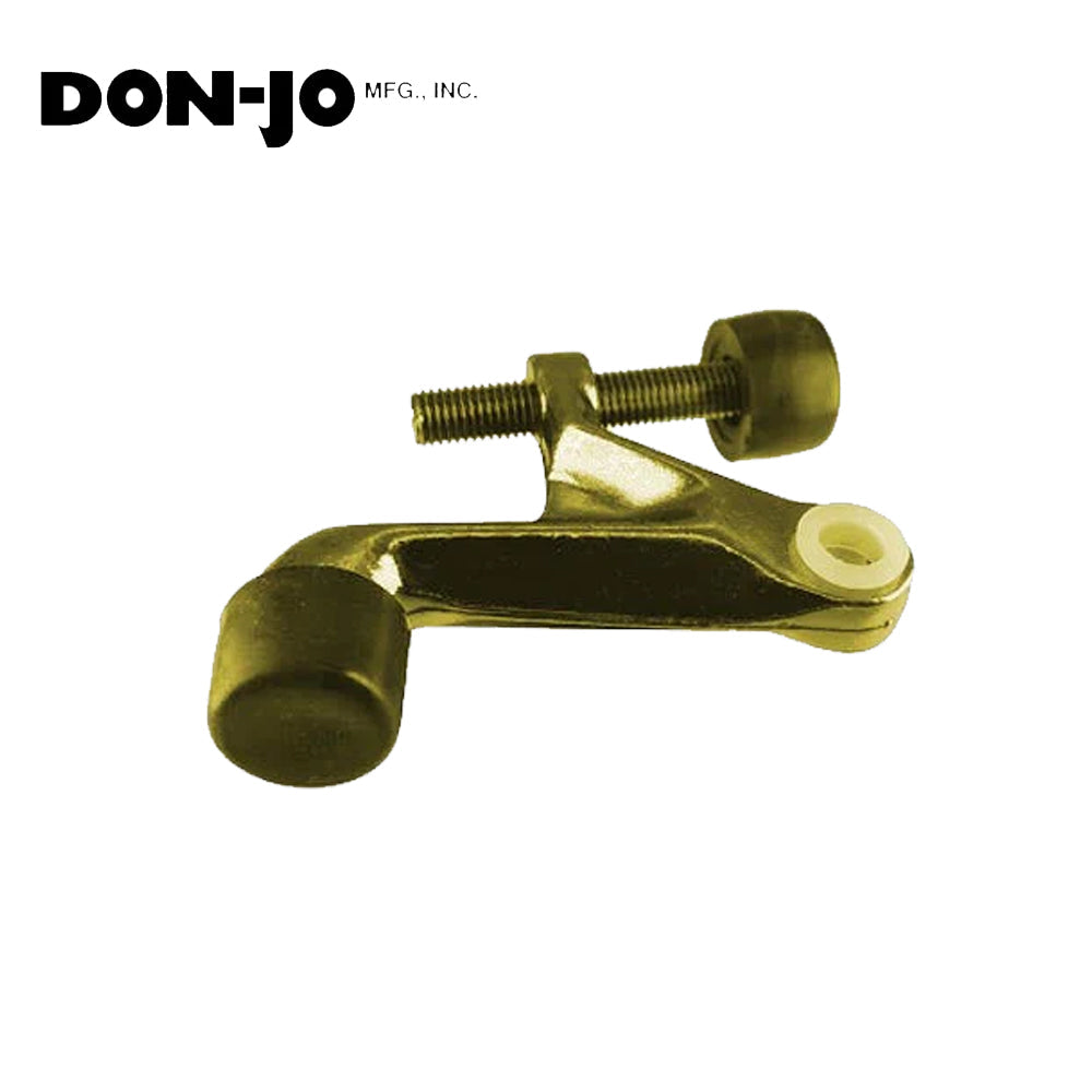 Don-Jo - 1505-605 - Hinge Pin Stop with Cast Zinc and 70 to 100 Deg. - 605 (Bright Brass Finish)