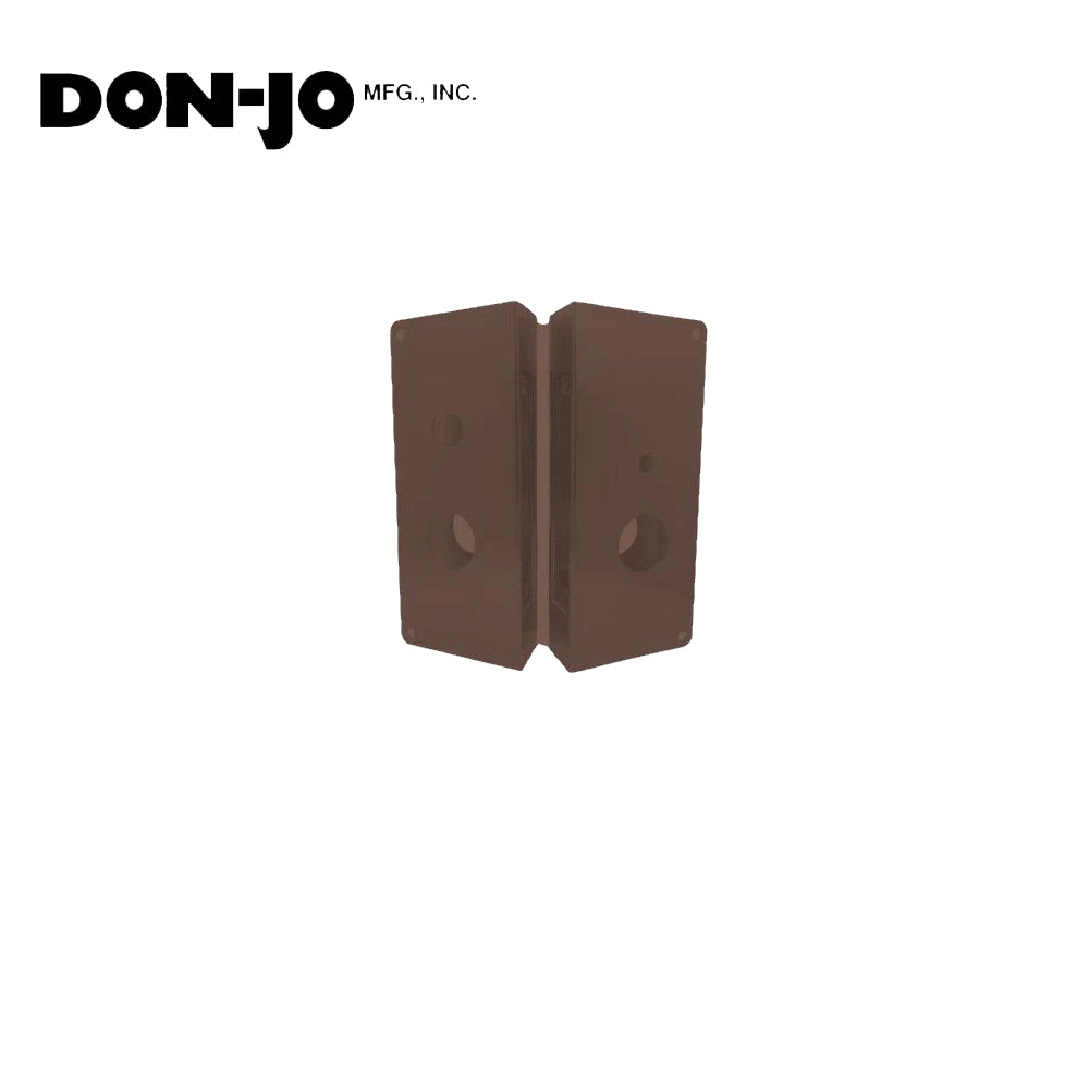 Don-Jo - 4020T-LHR-10B-CW - Wrap Around Plate 22 Gauge Steel 12 Height and 5-1/8 Width with 2-3/4 Backset - 10B (Oil Rubbed Bronze Finish-613)