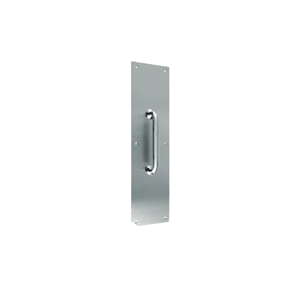 Don-Jo - 7010-628 - Pull Plate 3-1/2 Width and by 15 Length with 5-1/2 CTC - 628 (Satin Aluminum Clear Anodized Finish)