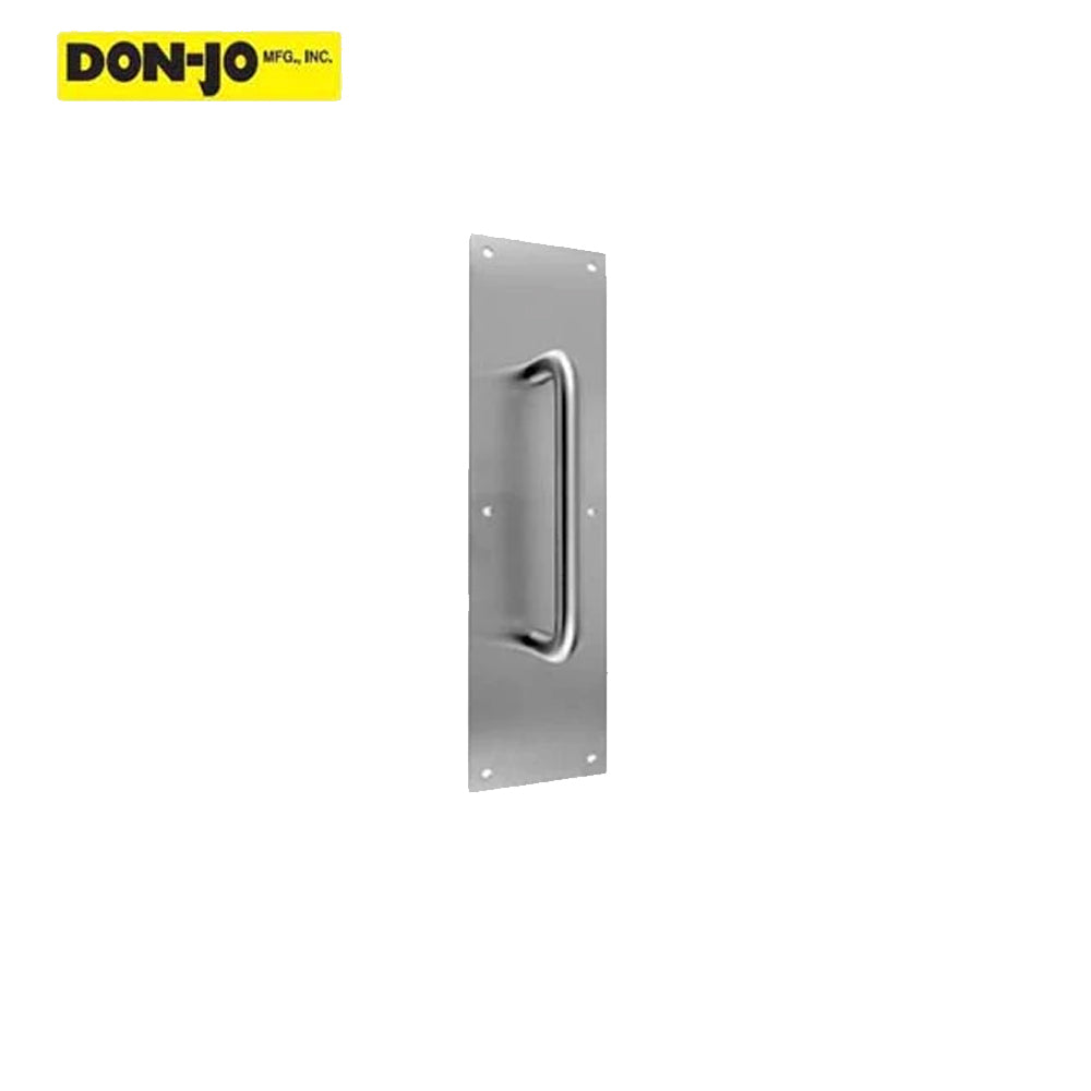 Don-Jo - 7011-628 - Pull Plate 3-1/2 Width and by 15 Length with 5-1/2 CTC - 628 (Satin Aluminum Clear Anodized Finish)