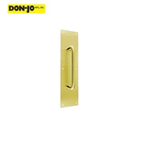 Don-Jo - 7014-605 - Pull Plate 3-1/2 Width and 15 Length with 5-1/2 CTC - 605 (Bright Brass Finish)