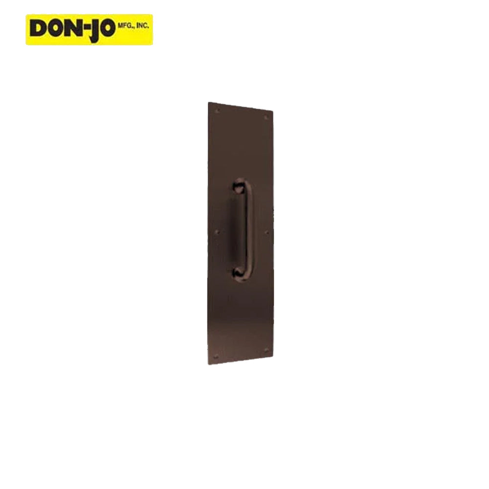 Don-Jo - 7016-613 - Pull Plate 3-1/2 Width and 15 Length with 8 CTC - 613 (Oil Rubbed Bronze Finish)