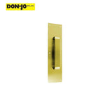 Don-Jo - 7030-605 - Pull Plate 3-1/2 Width and 15 Length with 6 CTC - 605 (Bright Brass Finish)