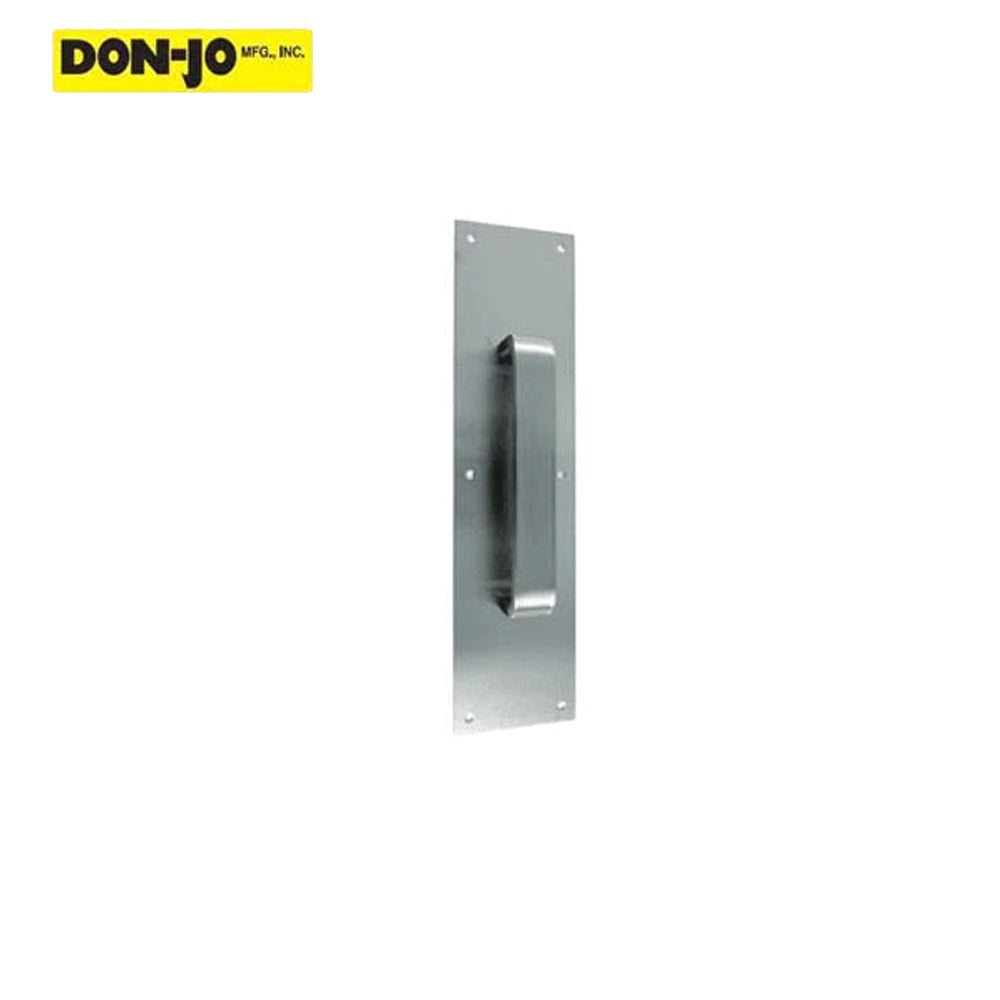 Don-Jo - 7031-630 - Pull Plate 3-1/2 Width and 15 Length with Flat Pull 6 CTC - 630 (Satin Stainless Steel Finish)