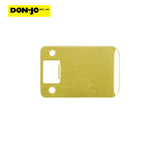 Don-Jo - 9115-605-RC - Extended Lip Strike with 1-1/2 width and 2-1/4 Height - 605 (Bright Brass Finish)