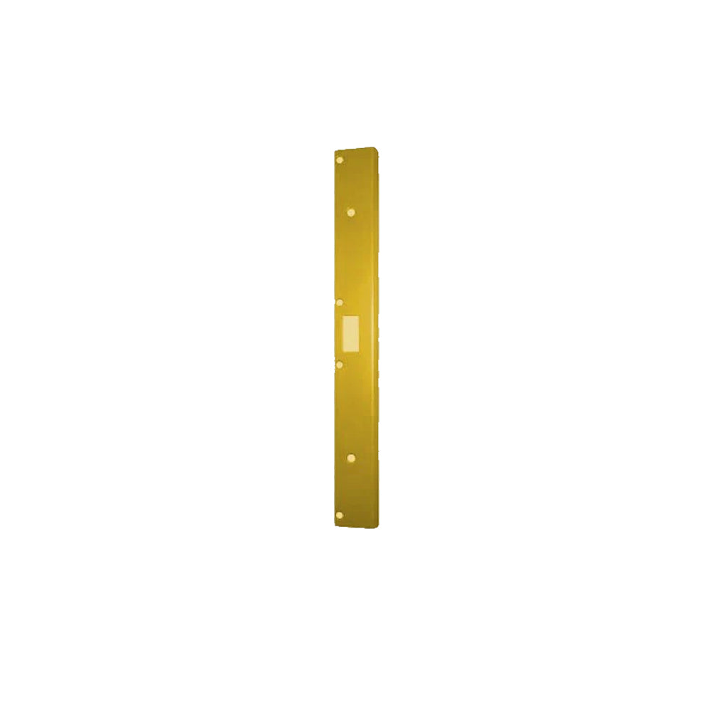 Don-Jo - AST-21341-BP - Single Hole Security Strike, 18 by 1-3/4 - Cylindrical Lock or Deadbolt - 632 (Bright Brass Plated)