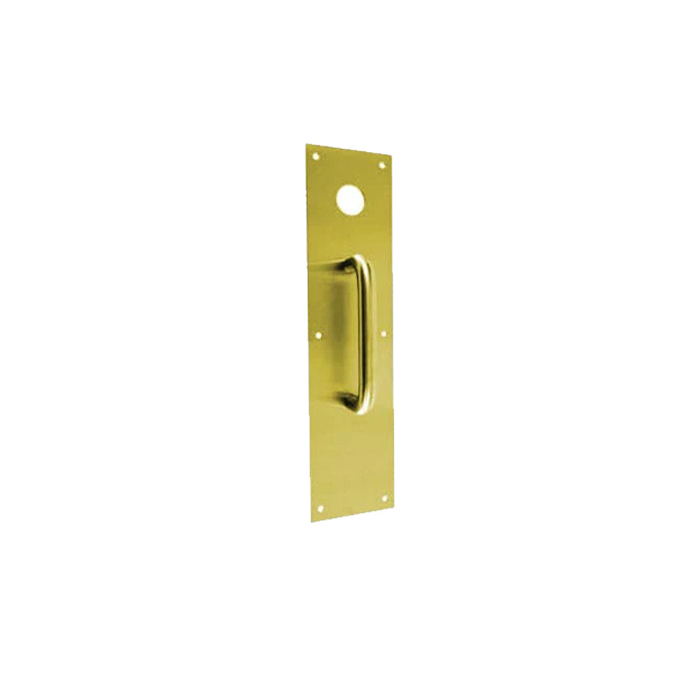 Don-Jo - CFD-7115-605 - Pull Plate 4 Width and 16 Length with 6 CTC - 605 (Bright Brass Finish)