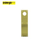 Don-Jo - CFK-70-605 - Push Plate 3-1/2 Width and 15 Length with 2-1/8 Cylindrical Lock Hole at 2-1/2 on Center From Top - 605 (Bright Brass Finish)