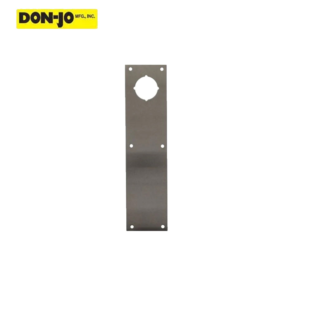 Don-Jo - CFK-71-630 - Push Plate, .050 by 4 Width and 16 Length with 2-1/8 Cylindrical Lock Hole at 2-1/2 on Center From Top - 630 (Satin Stainless Steel Finish)