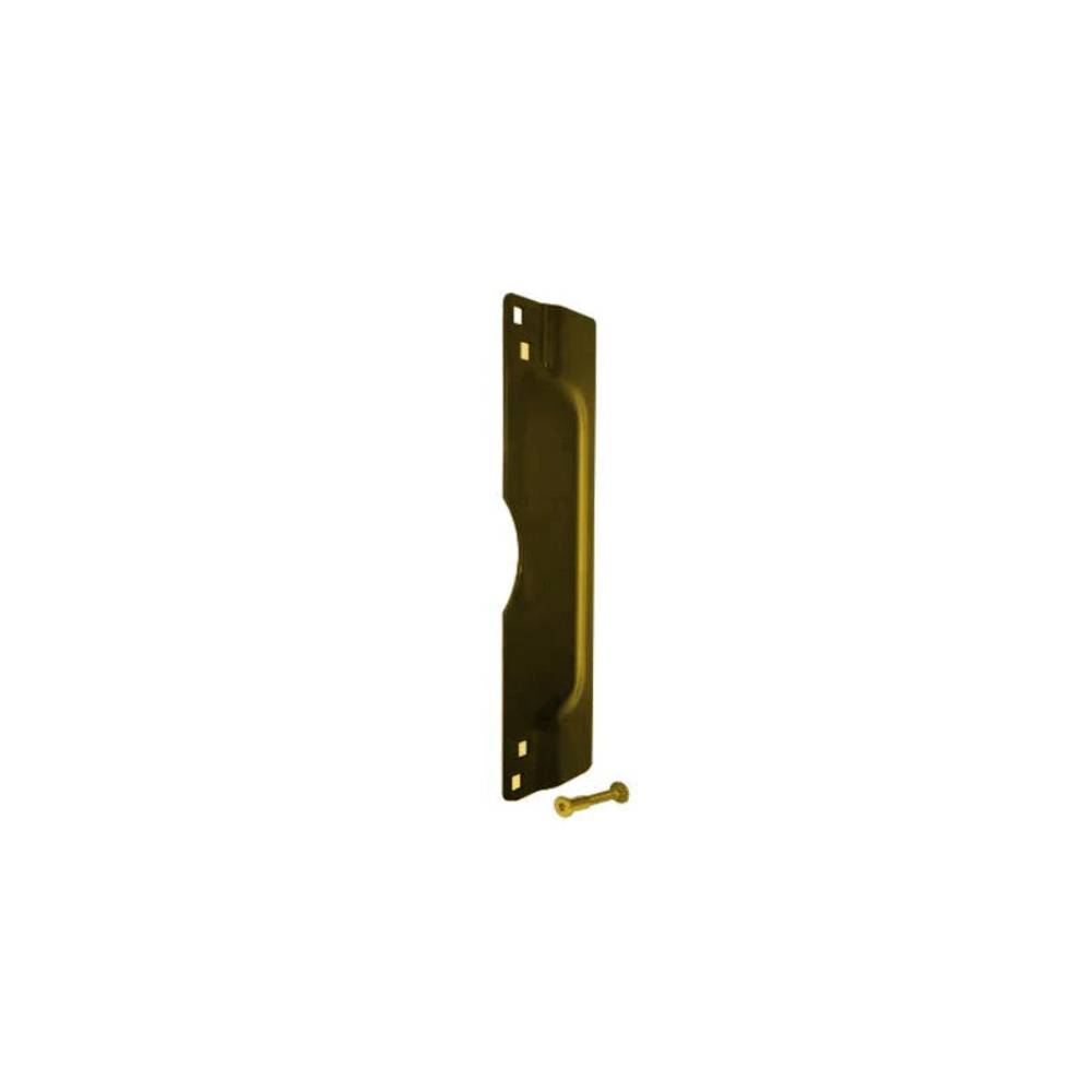 Don-Jo - LP-211-EBF-BP - Latch Protector for Outswinging Doors - BP (Bright Brass Plated Clear Coated Finish-632)