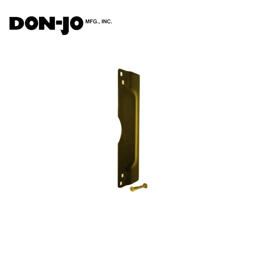 Don-Jo - LP-211-EBF-BP - Latch Protector for Outswinging Doors - BP (Bright Brass Plated Clear Coated Finish-632)