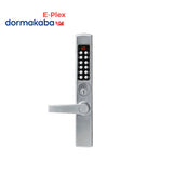 Dormakaba E-Plex - E3065MSNL - Electronic Pushbutton Mortise Dead latch for Adams Rite with Narrow Stile Lever Lock and Schlage C Keyway - Grade 1