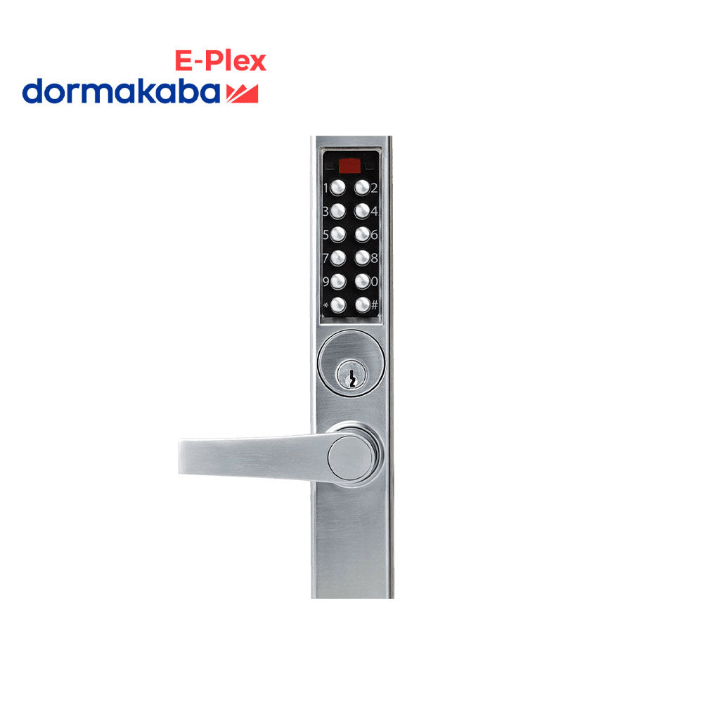 Dormakaba E-Plex - E3265 - E3200 Series Electronic Pushbutton Mortise Narrow Stile Lock for Adams Rite Deadlatch