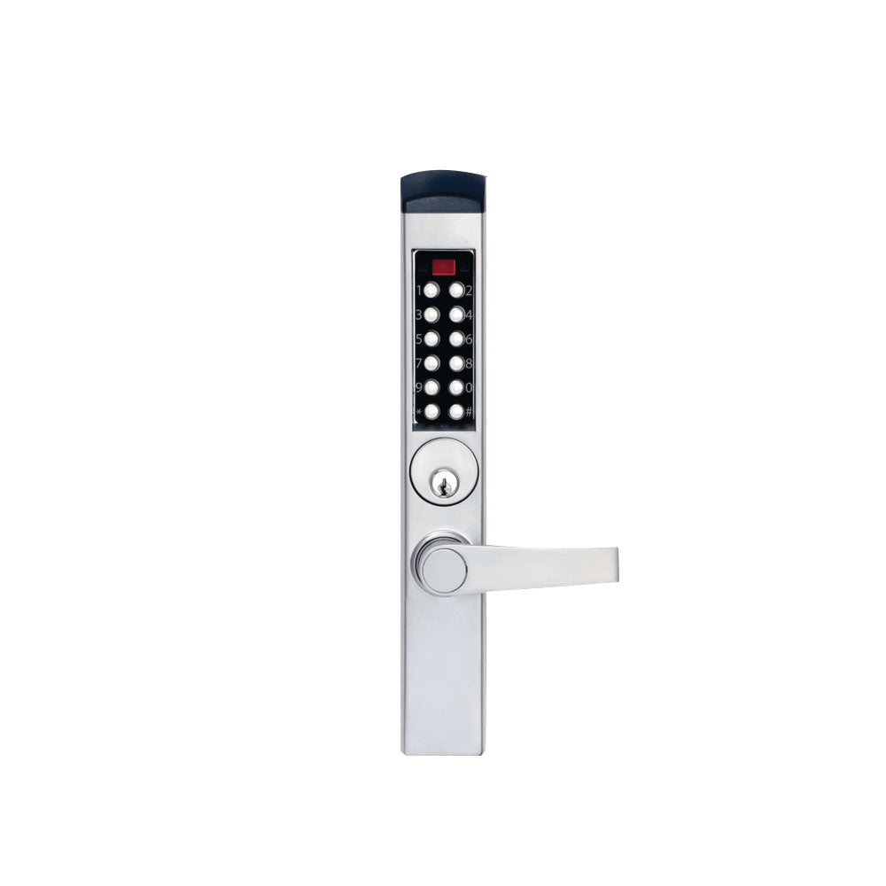 Dormakaba E-Plex - E3765 - E3700 Series Electronic Pushbutton Mortise Narrow Stile Lock for Adams Rite Latches