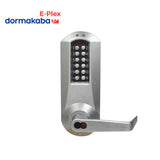 Dormakaba E-Plex - E5031 - E5000 Series Electronic Pushbutton Cylindrical Lock with Winston Lever - 2 3/4" Backset