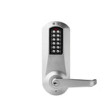 Dormakaba E-Plex - E5031 - E5000 Series Electronic Pushbutton Cylindrical Lock with Winston Lever - 2 3/4" Backset