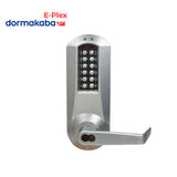 Dormakaba E-Plex - E5231 - E5200 Series Electronic Pushbutton Cylindrical Lock with Winston Lever - 2-3/4" Backset