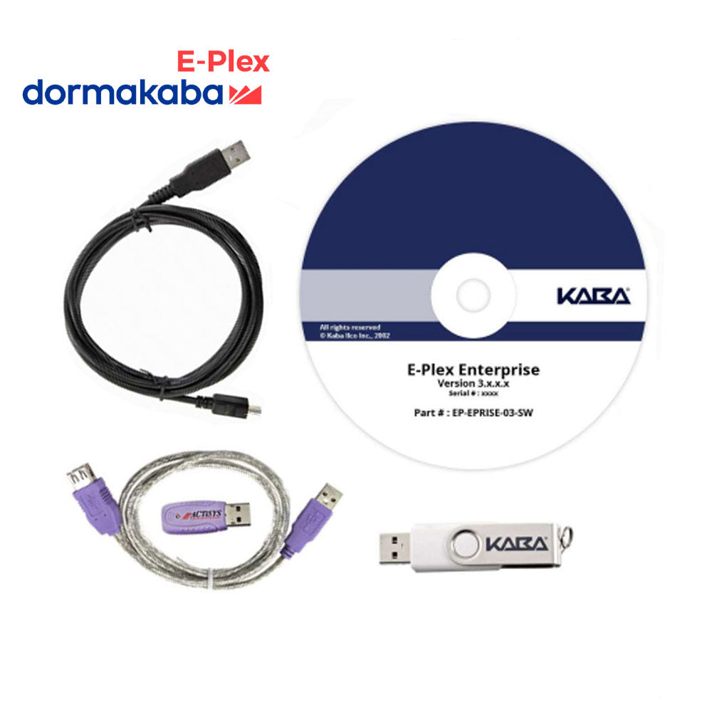 Dormakaba E-Plex - Enterprise Implementation Kit for Dormakaba E32/E37/E52/E5700 Series Locks with Software and USB Cable