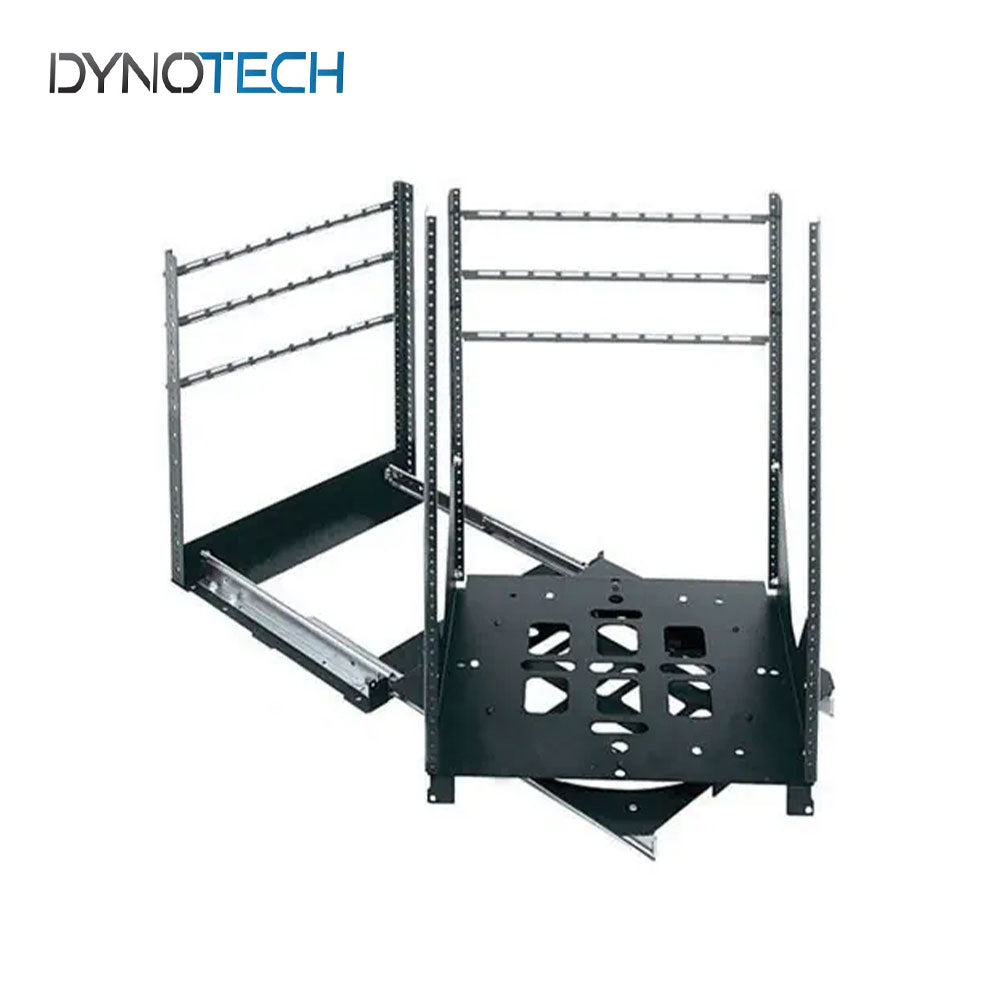 Dynotech - 3007637 / 18U - Open Cabinet - Rotating Sliding Rail System