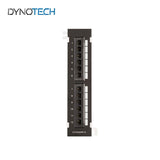 Dynotech - 907089 - 12 Ports Cat6 Patch Panel Black