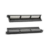 Dynotech - 907090 - 24 Ports Cat6 Patch Panel Black