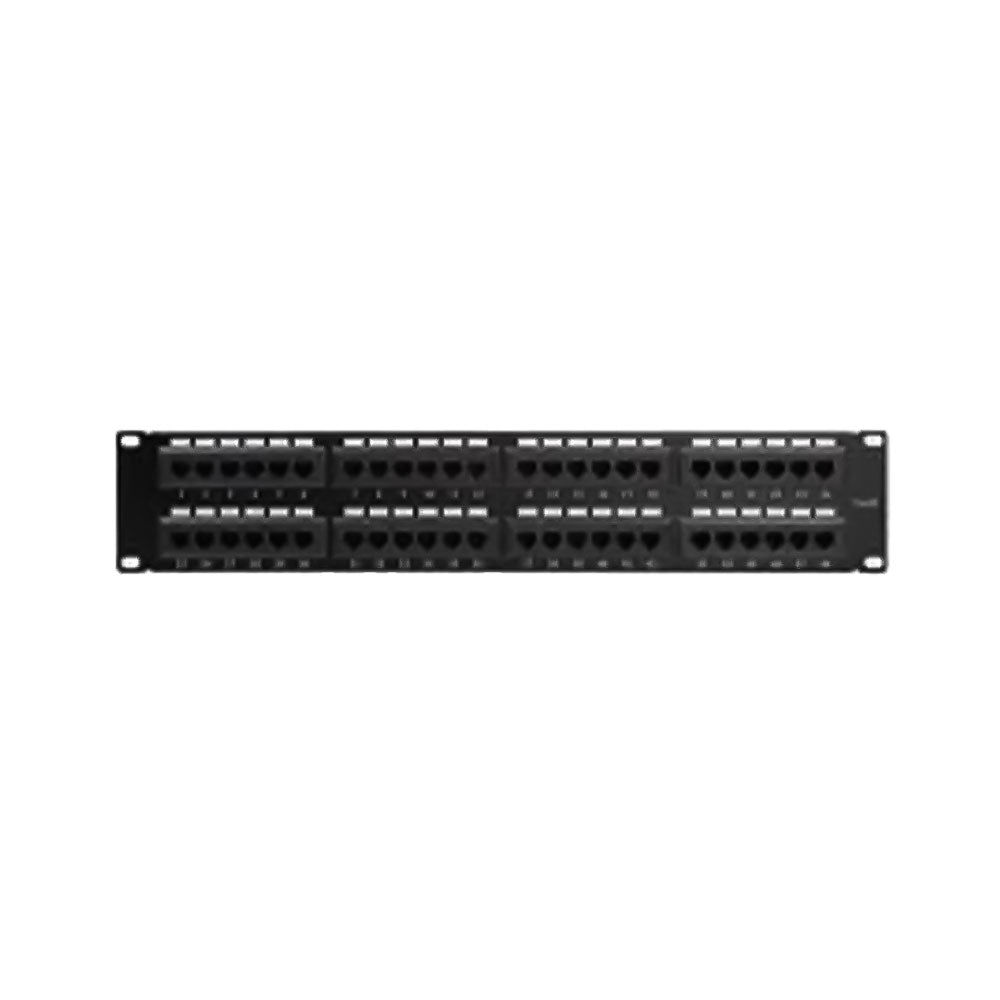 Dynotech - 907092U - 48 Ports Cat6 Patch Panel Black UL Listed / Fluke Test