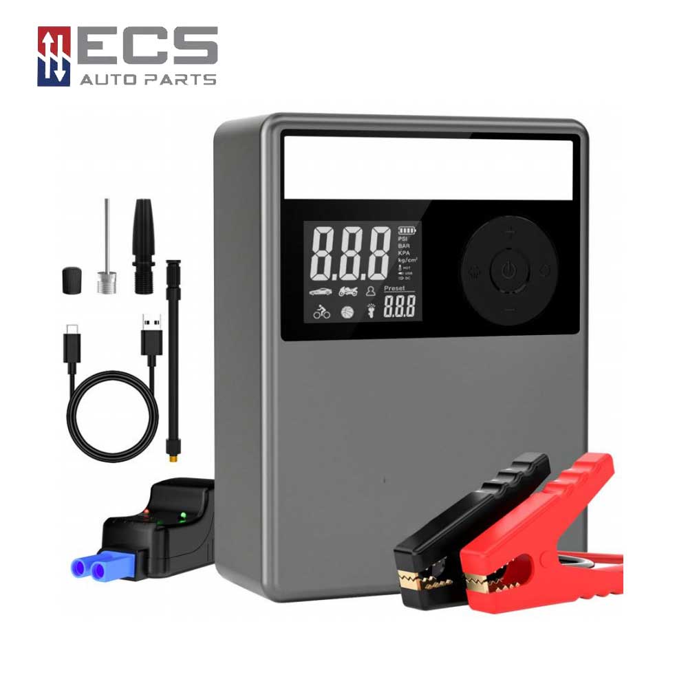 ECS AUTO PARTS - APJS03 - Multifunctional Car Jump Starter with Air Compressor