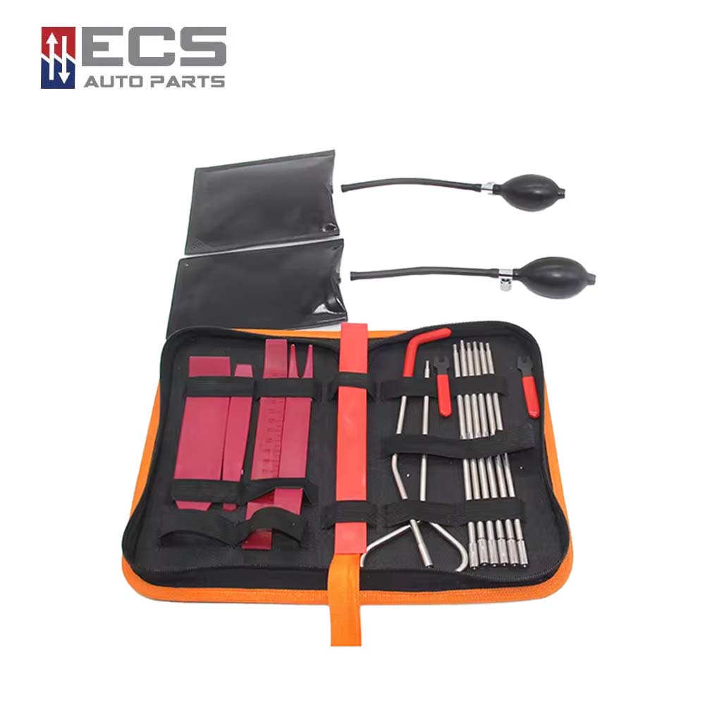 ECS AUTO PARTS Keychain Car Lock Pick Set with Trim Removal Tools