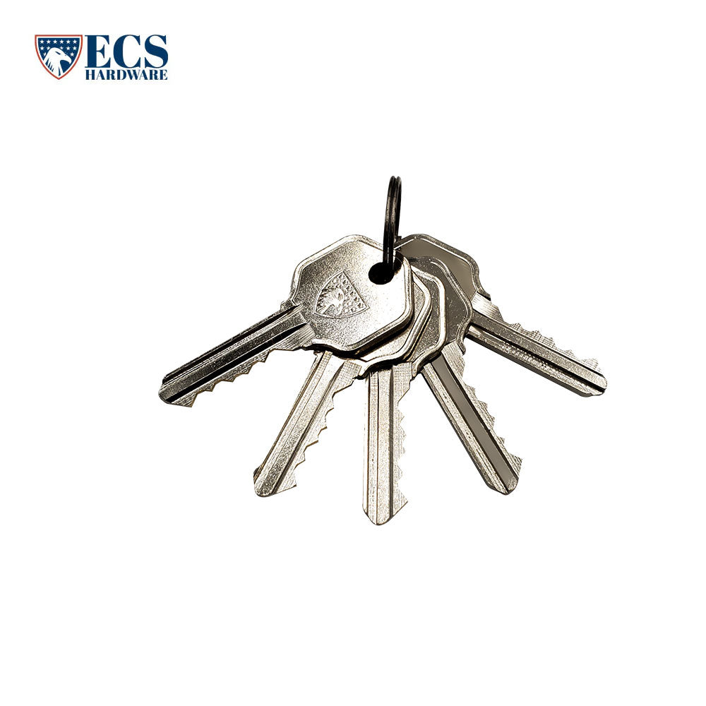 ECS HARDWARE - Durable Combo Lockset w/ Single Knob & Deadbolt - Entrance - Antique Bronze - Grade 3 (KW1)