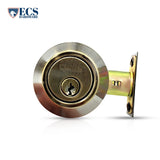 ECS HARDWARE - Durable Combo Lockset w/ Single Knob & Deadbolt - Entrance - Antique Bronze - Grade 3 (SC1)