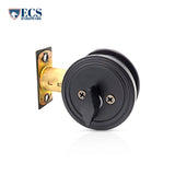 ECS HARDWARE - Durable Combo Lockset w/ Single Knob & Deadbolt - Entrance - Oil Rubbed Bronze - Grade 3 (KW1)