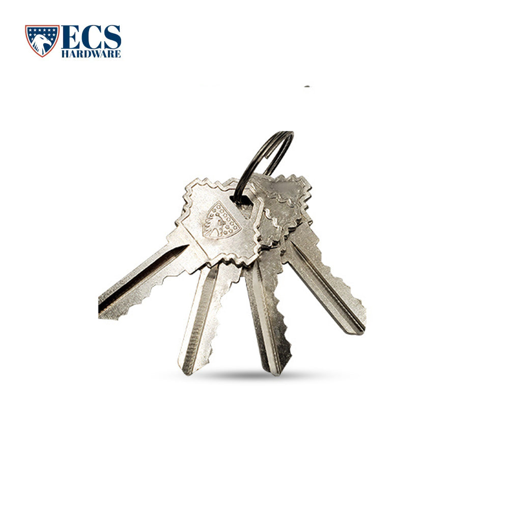 ECS HARDWARE - Durable Combo Lockset w/ Single Knob & Deadbolt - Entrance - Satin Nickle - Grade 3 (SC1)