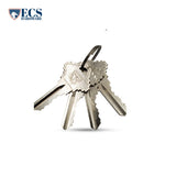 ECS HARDWARE - Durable Combo Lockset w/ Single Knob & Deadbolt - Entrance - Satin Nickle - Grade 3 (SC1)