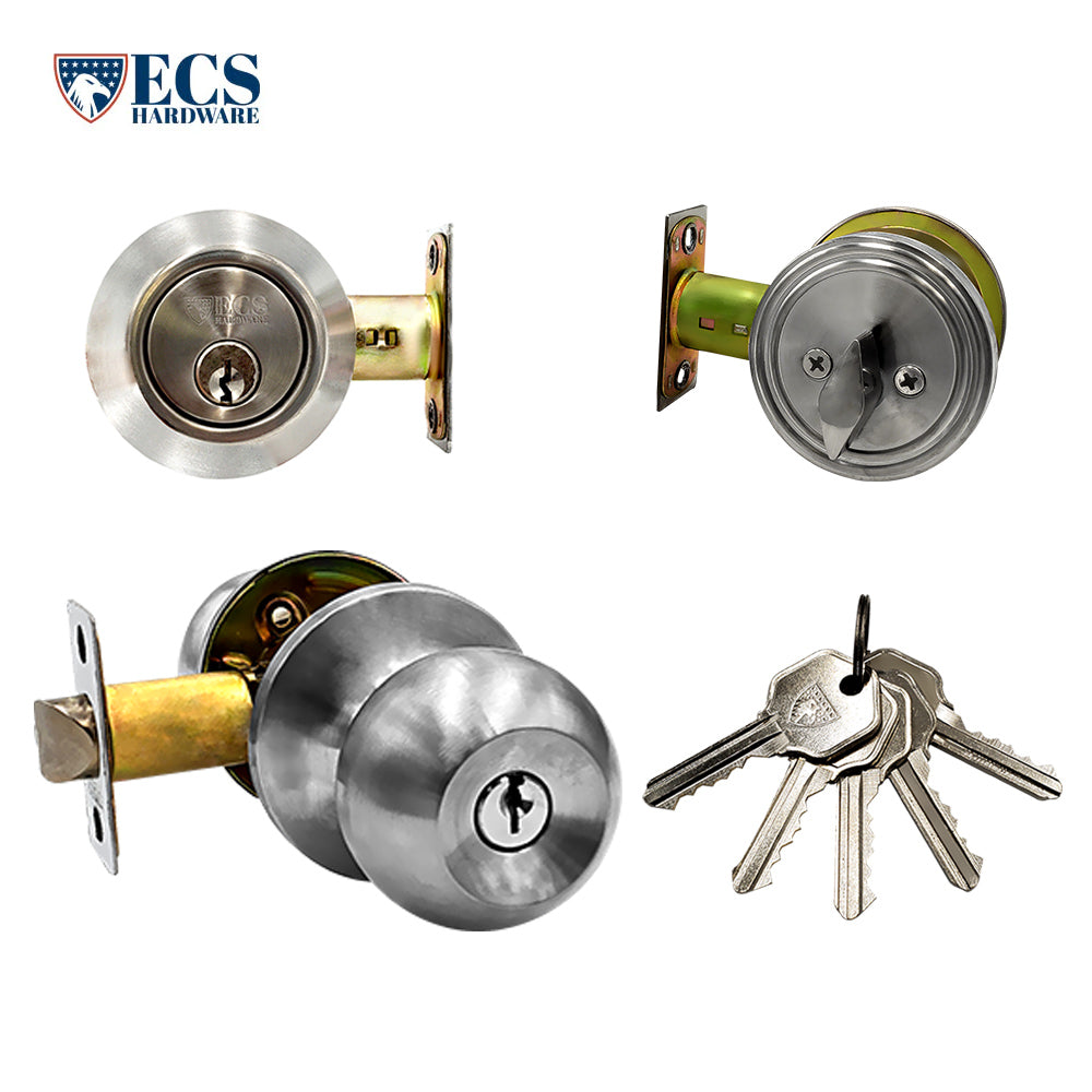 Grade 2, Entry Lever Lock, 2-3/4bs, Commercial - Choose Color