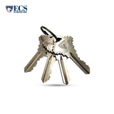 ECS HARDWARE - Durable Combo Lockset w/ Single Knob & Deadbolt - Entrance - Antique Bronze - Grade 3 (SC1)