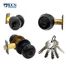 ECS HARDWARE - Durable Combo Lockset w/ Single Knob & Deadbolt - Entrance - Oil Rubbed Bronze - Grade 3 (KW1)