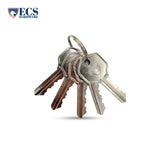 ECS HARDWARE - Durable Combo Lockset w/ Single Knob & Deadbolt - Entrance - Stainless Steel - Grade 3 (KW1)