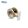 ECS HARDWARE - Durable Combo Lockset w/ Single Knob & Deadbolt - Entrance - Stainless Steel - Grade 3 (SC1)