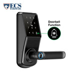 ECS HARDWARE - A290 Smart Door Lock with Fingerprint Reader and Levers