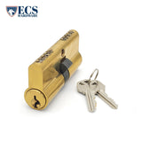 ECS HARDWARE - Durable Premium Profile Cylinder Double Sided Thumb Turn - 2-3/4 Inch 70mm - Keyed Alike (KA10)