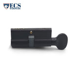 ECS HARDWARE - Durable Premium Profile Cylinder Single Sided Thumb Turn - Schlage SC1 Keyway - Keyed Alike (KA10) - US10B - Dark Oxidized Satin Bronze Oil Rubbed (613)