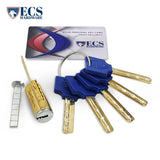 ECS HARDWARE - Durable Premium Key Controlled Key-In-Knob (KIK) Cylinder - 06 Keyway 26D Satin Chrome