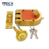 ECS HARDWARE - Durable Heavy Duty Single Cylinder Bronze - SC1 - Jimmy Proof Lock