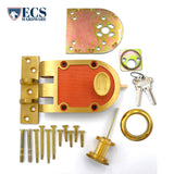 ECS HARDWARE - Durable Heavy Duty Single Cylinder Bronze - SC1 - Jimmy Proof Lock