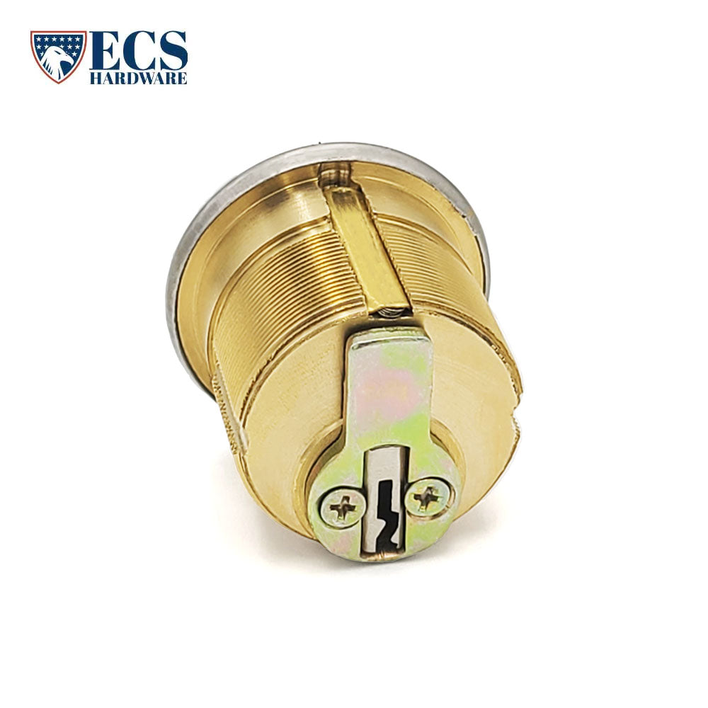 ECS HARDWARE - Durable Premium Mortise Cylinder - 1-1/8" 26D Satin Chrome SC4