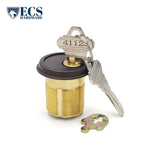 ECS HARDWARE - Durable Premium Mortise Cylinder - 1-1/2 Inch - Keyed Alike (KA10) with Ring - Schlage SC1 Keyway - US10B - Dark Oxidized Satin Bronze Oil Rubbed (613)