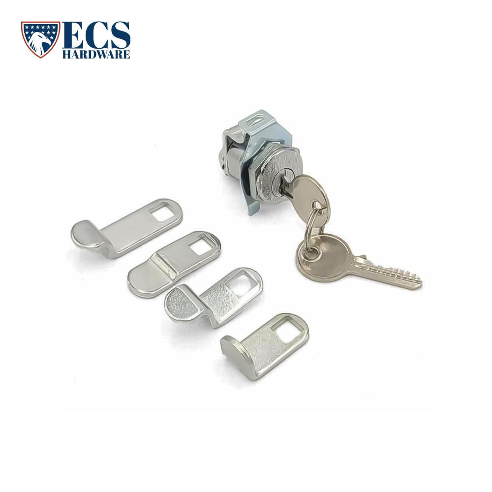 ECS HARDWARE - Durable Premium Mailbox Lock Multi-Cam - Keyed Different - Threaded Body - 5 Different Cams