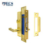 ECS HARDWARE - Durable Heavy Duty Mortise Lockset with Lever US3 Polished Brass - 2-1/2" Backset Entrance - Right Handed