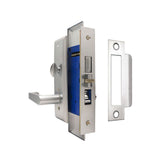 ECS HARDWARE - Durable Heavy Duty Mortise Lockset with Lever 26D Satin Chrome - 2-3/4" Larger Backset - Right Handed