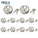 ECS HARDWARE - Discus Padlock 70mm - Stainless Steel (Pack of 10)